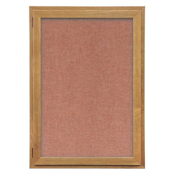Outdoor Enclosed Combo Board, 72"x36", Black Frame/White Porc & Black